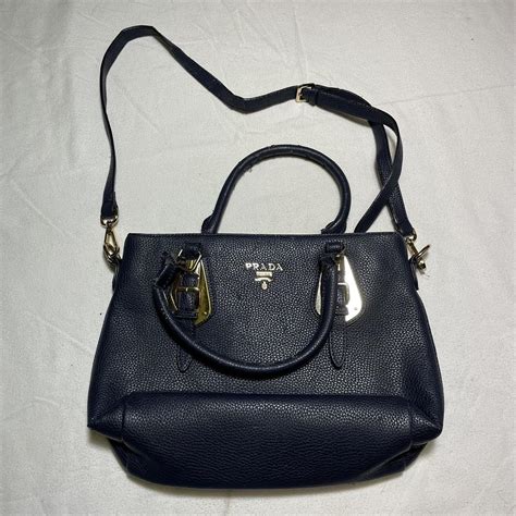 prada bag blue|navy blue Prada bag.